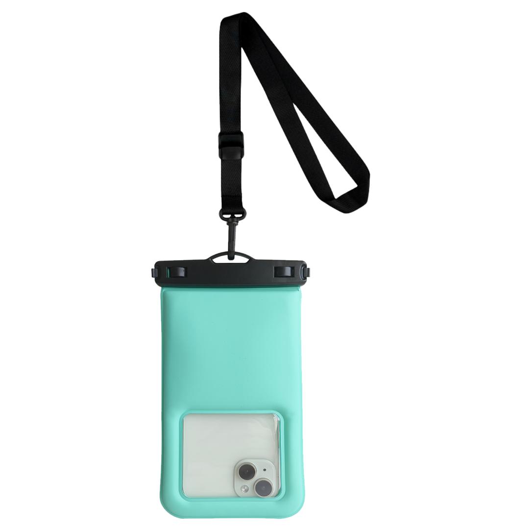 Turquoise Waterproof Phone Case with Strap (NEW!)