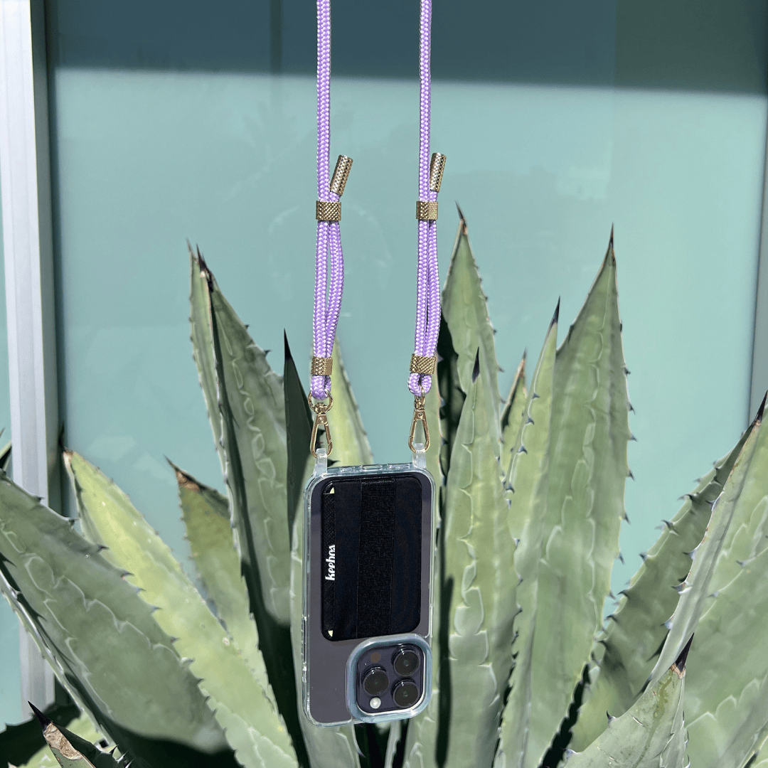 purple crossbody phone case