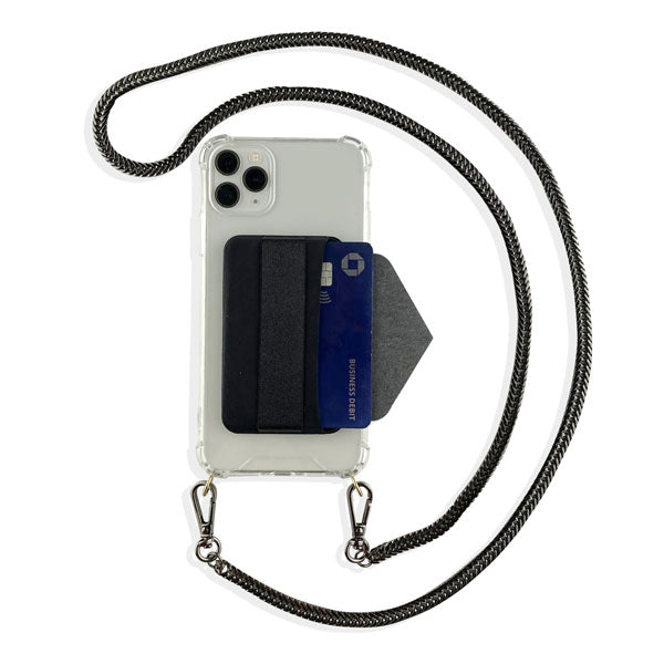 Crossbody iPhone Case - Royal (Onyx Chain)