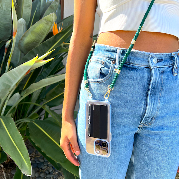 green-crossbody-phone-strap-lanyard