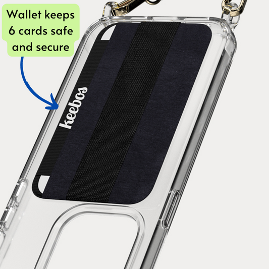 crossbody wallet phone case keebos 6 card wallet
