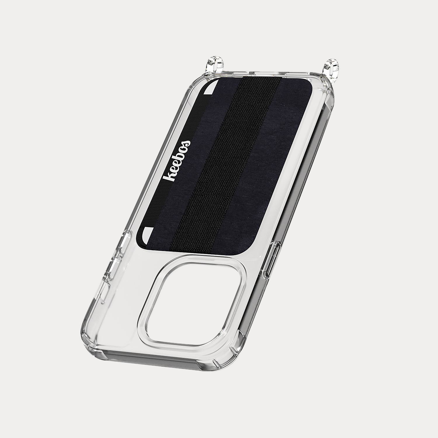 Black Crossbody iPhone Case - Voyage (Detachable Strap) – Keebos
