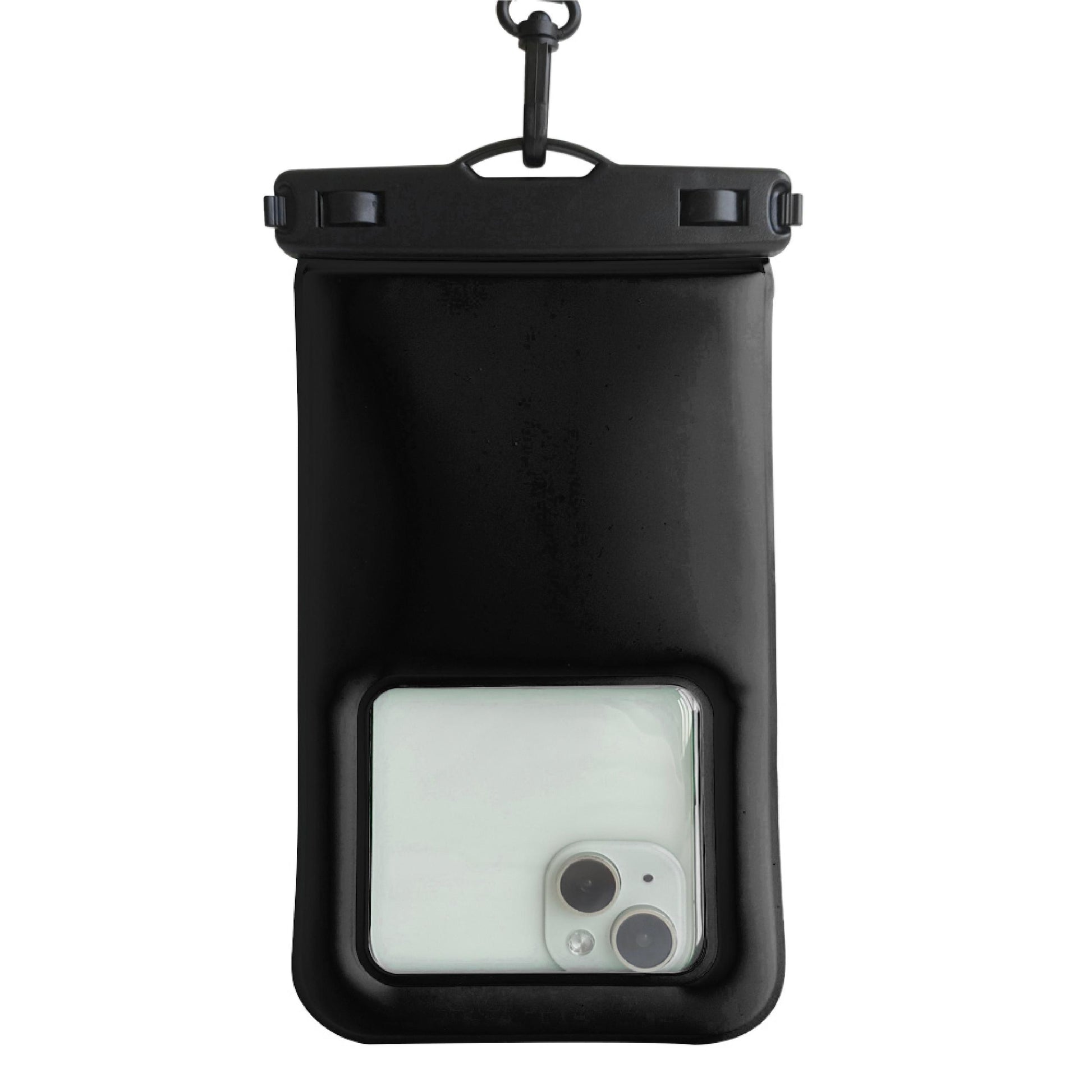 Black Waterproof Phone Case with Strap