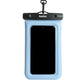 Blue Waterproof Phone Case with Strap for vacation and beach