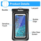 keebos floating waterproof phone case with lanyard