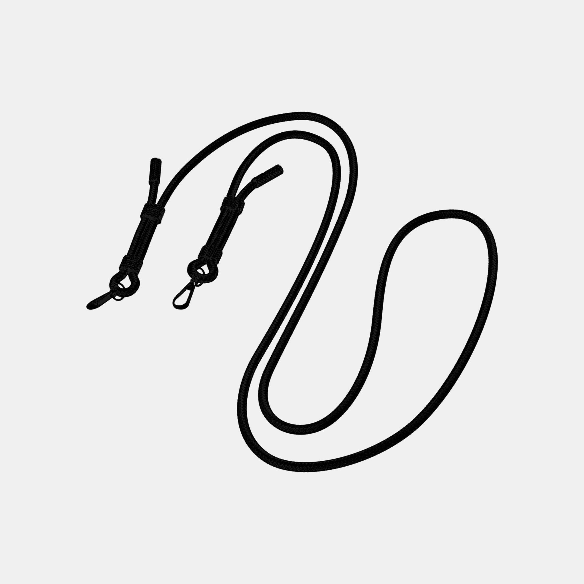 Midnight all black crossbody phone strap