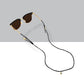 Black vegan leather sunglass strap