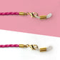 Pink sunglass strap detail