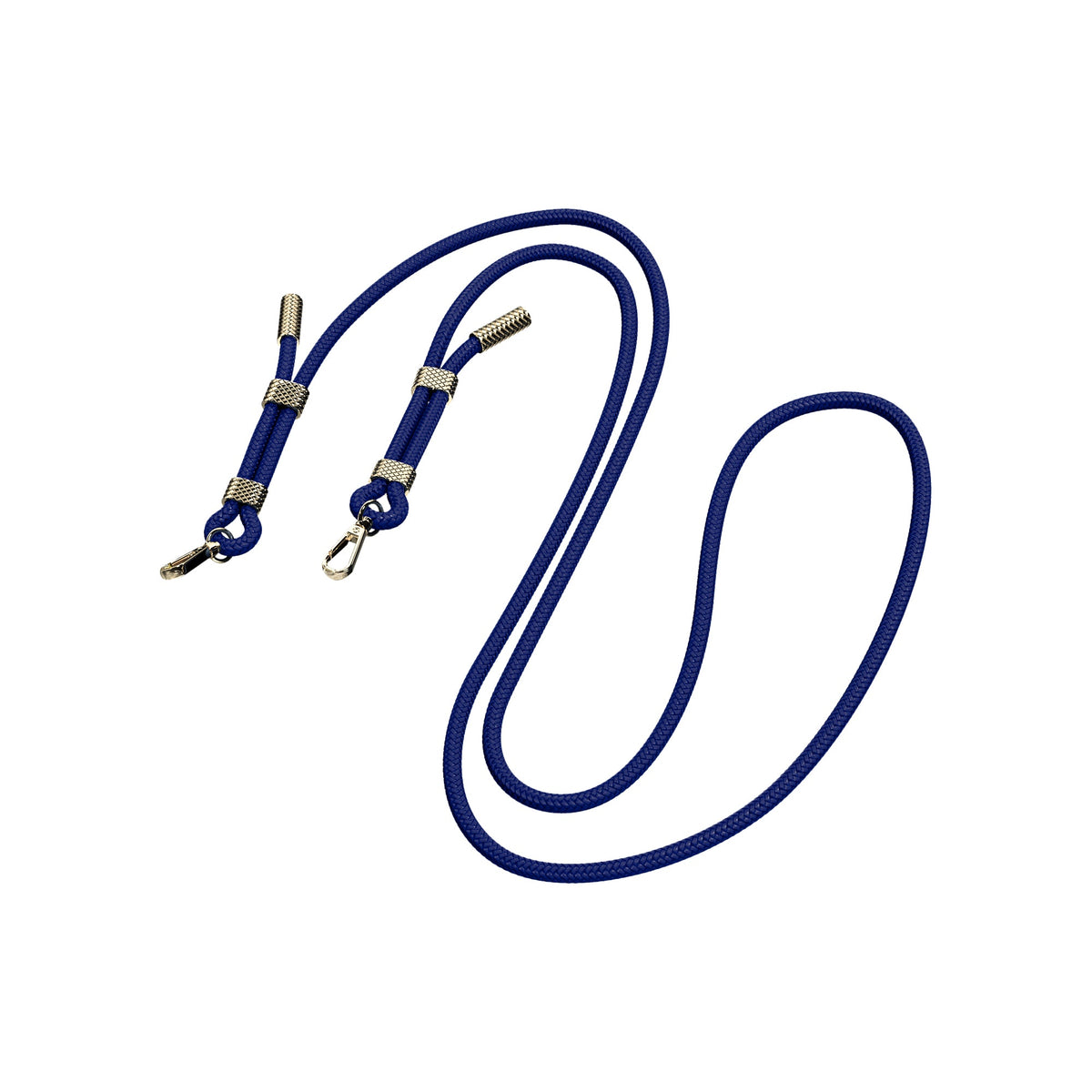 Navy Strap with Gold Accents for the Samsung Z Fold 8 crossbody case