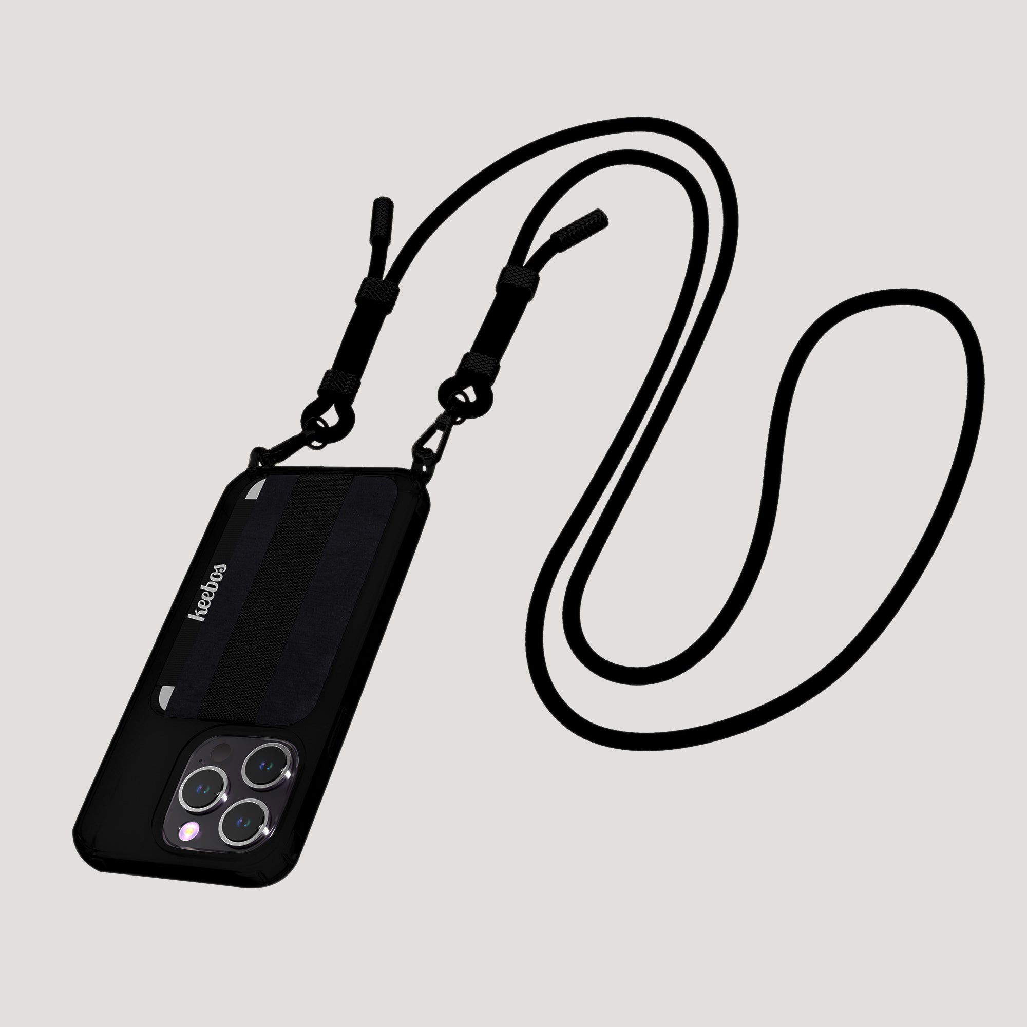 Black Crossbody Phone Case Comes with Wallet for Cards Keebos