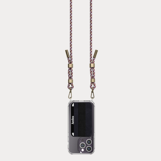 Sustainable necklace case, crossbody phone cases with strap