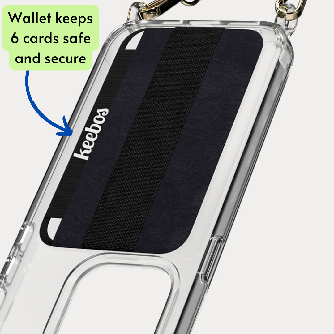 Golden Initial Chain-Strap Wallet - C