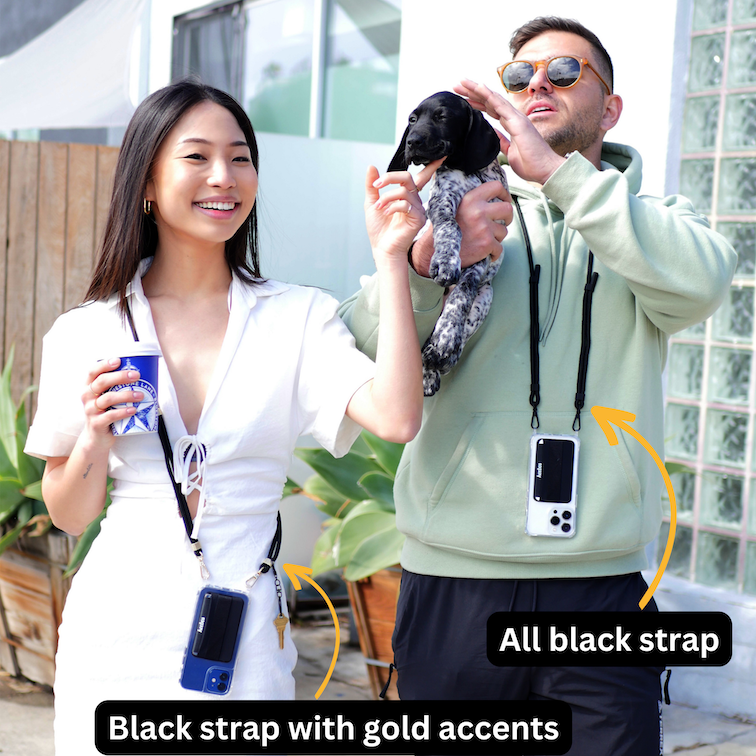 Crossbody Phone Case - Combine Style with Functionality Google Pixel 7 Pro / Black Strap with Gold Accents