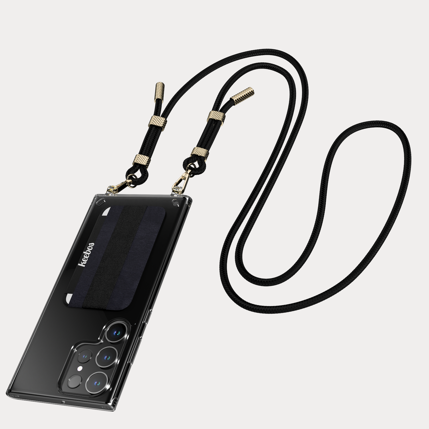 Samsung Crossbody Phone Case - Black Strap – Keebos